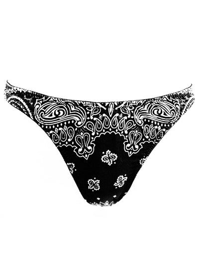 Bandanna Print Thong freeshipping - DEBORAH MARQUIT